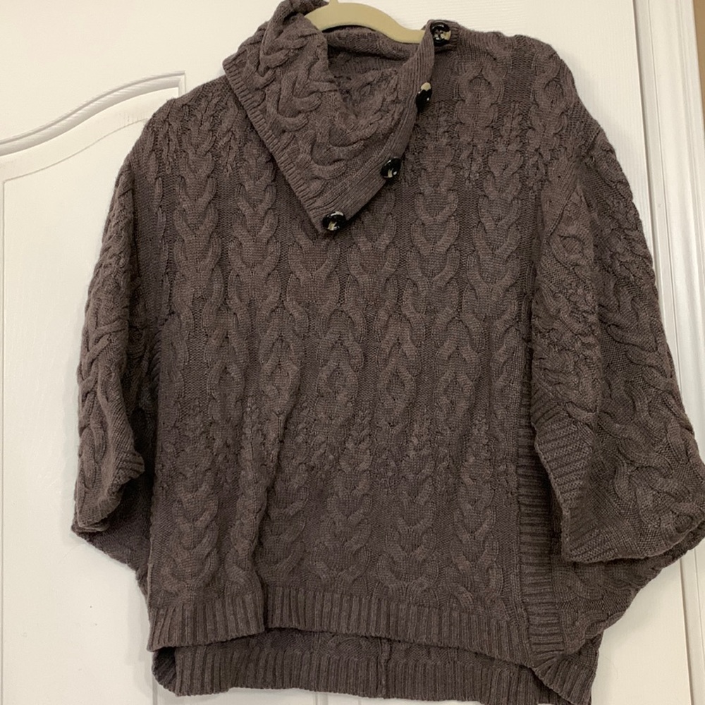 Anthropologie Moth Roma Cable Poncho - medium